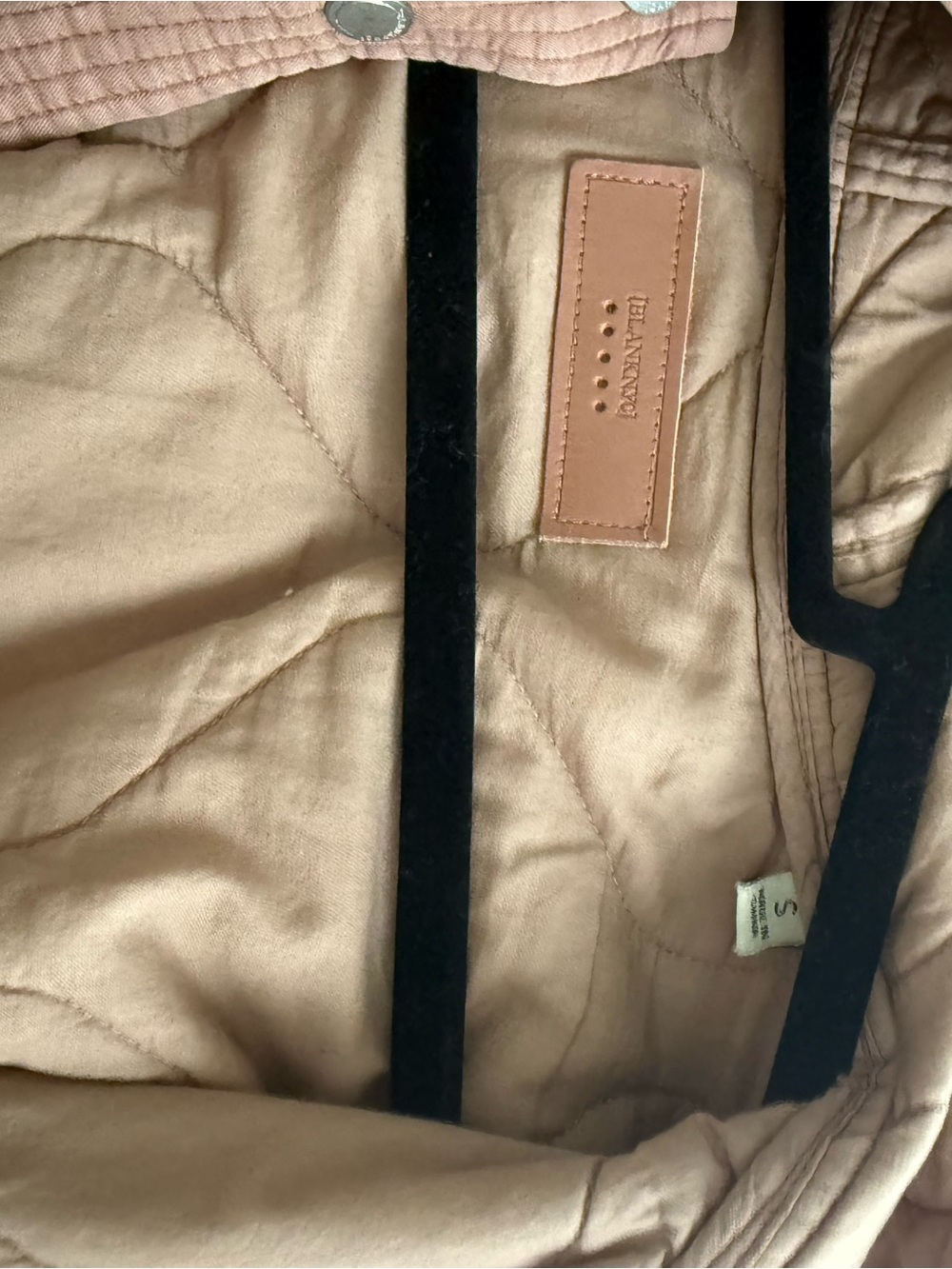Blank NYC Quilted Bomber Jacket in Dusty Rose - Picture 3 of 3